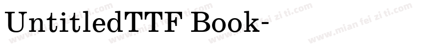 UntitledTTF Book字体转换